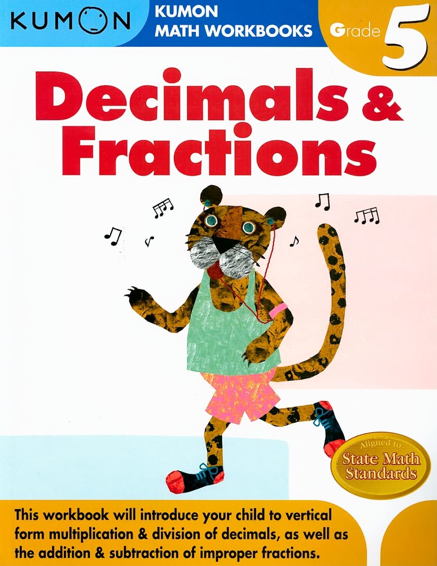 Kumon Grade 5 Decimals & Fractions (Kumon Math Workbooks) - 8176