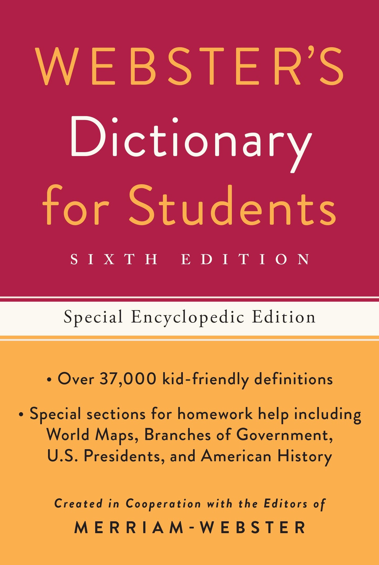 WEBSTER'S DICTIONARY FOR STUDENT