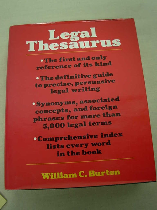 Legal Thesaurus - 6128