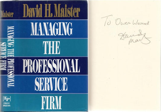 Managing the Professional Service Firm - 2470