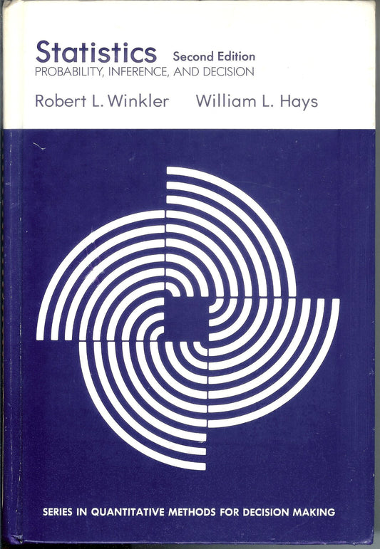 Statistics: Probability, Inference, and Decision