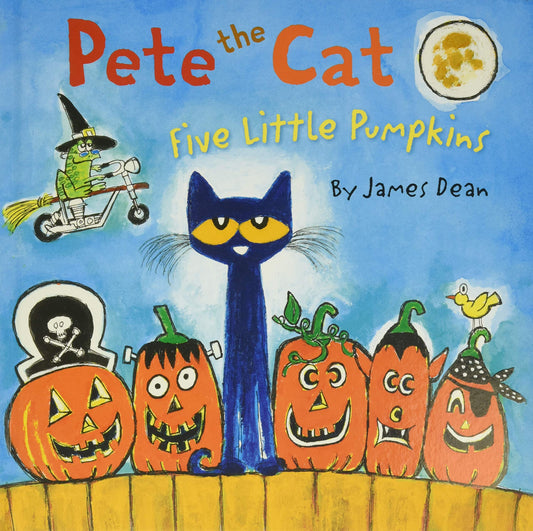 Pete the Cat: Five Little Pumpkins: A Halloween Book for Kids - 3077