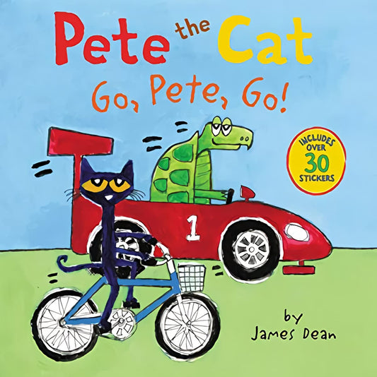Pete the Cat: Go, Pete, Go!: Includes Over 30 Stickers! - 1785