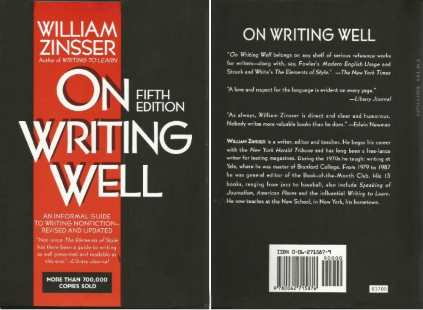 On Writing Well: An Informal Guide to Writing Nonfiction