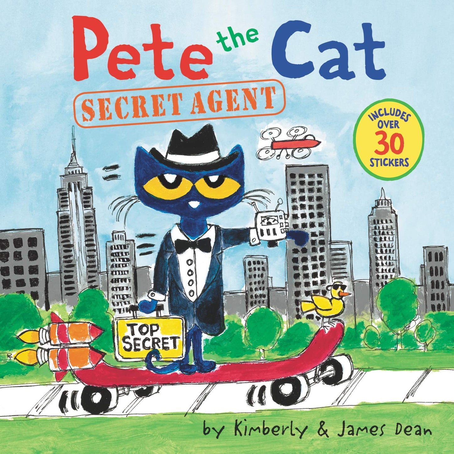 Pete the Cat: Secret Agent: Includes Over 30 Stickers!