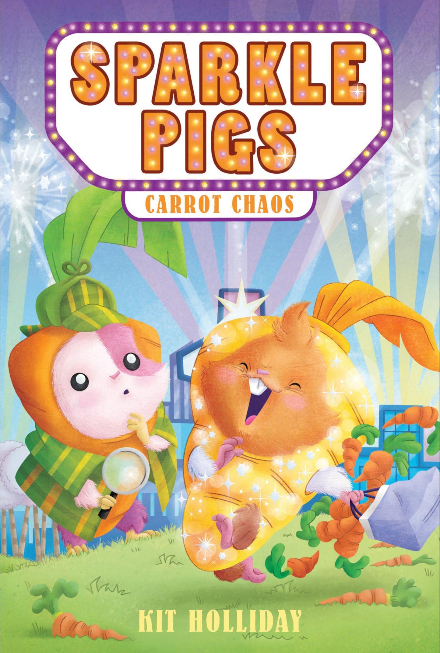 Sparkle Pigs #1: Carrot Chaos: A Warm Chapter Book About Two Opposites Finding Friendship Through Magic for Children (Ages 6-10)