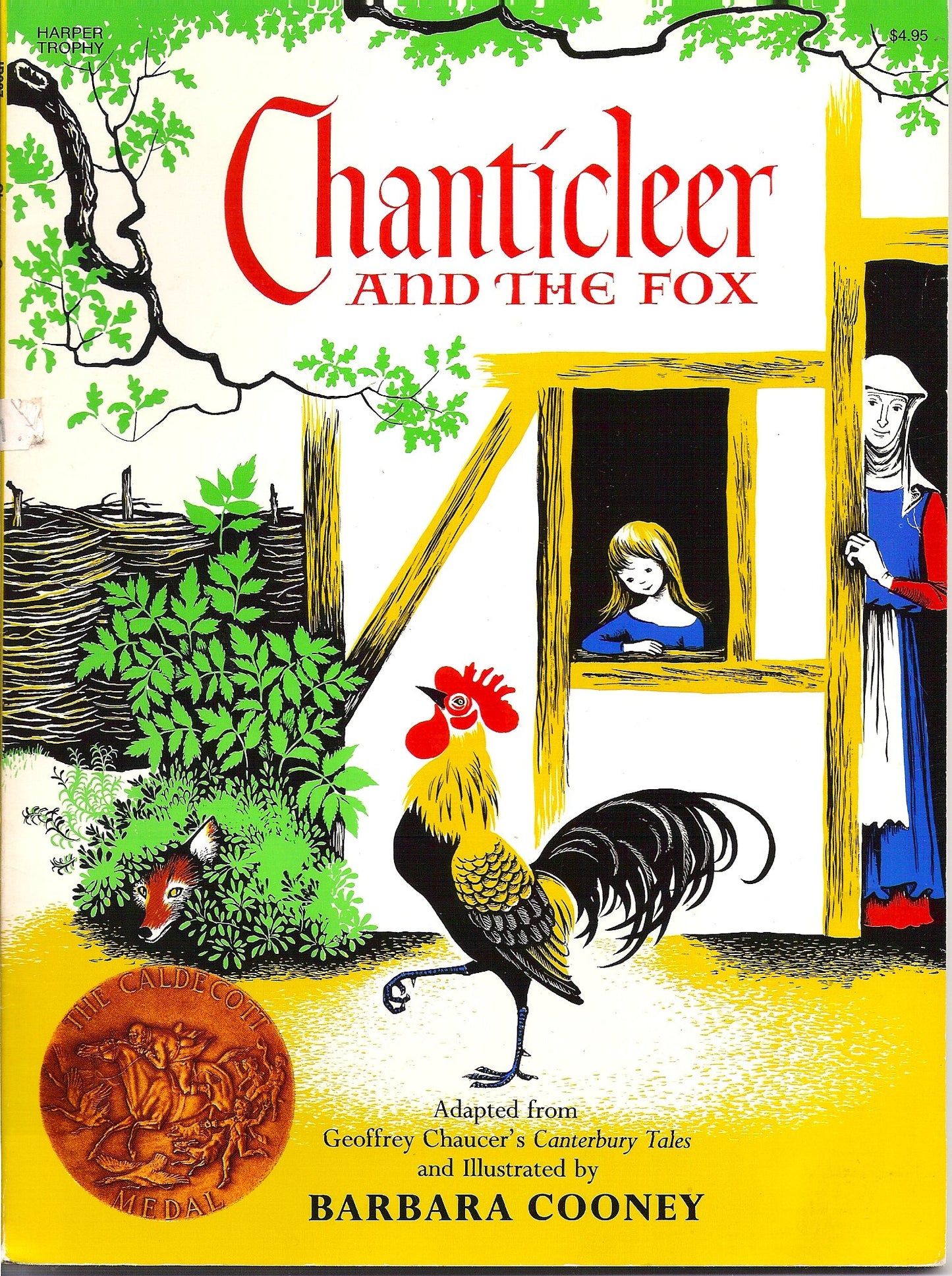 Chanticleer and the Fox: A Caldecott Award Winner – A Classic Barnyard Fable About a Vain Rooster Outsmarting a Cunning Fox for Kids (Ages 4-8)