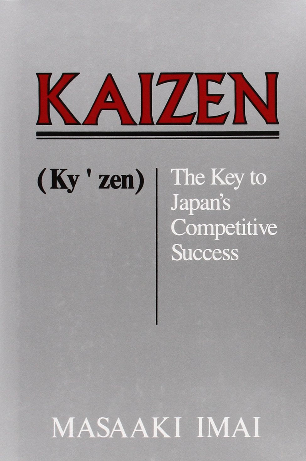 Kaizen: The Key To Japan's Competitive Success - 1775