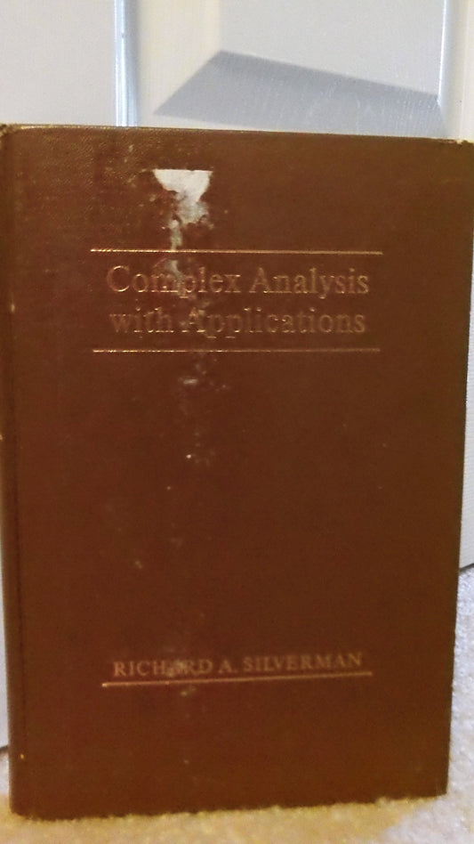 Complex analysis with applications - 3820