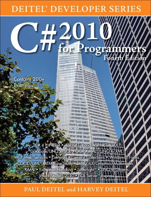 C# 2010 for Programmers (Deitel Developer Series) - 2164