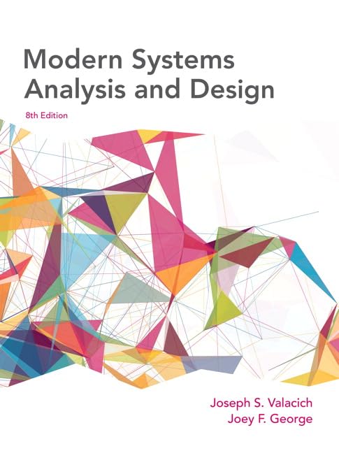 Modern Systems Analysis and Design - 9705