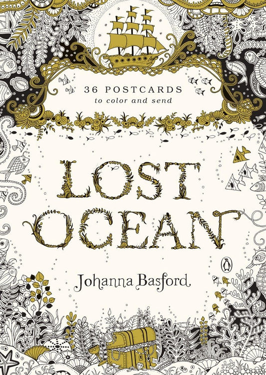 Lost Ocean: 36 Postcards to Color and Send - 9680