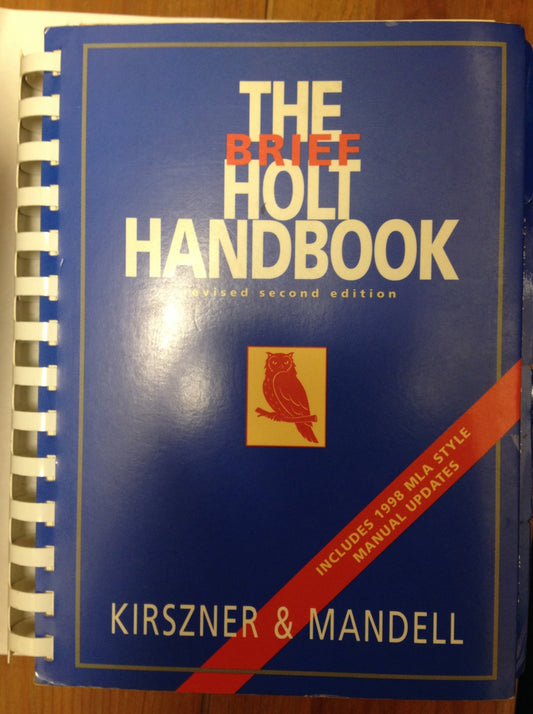 BRIEF HOLT REVISE 2E W/MLA UPDATE