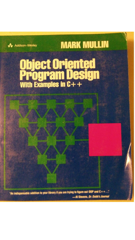 Object Oriented Program Design With Examples in C++