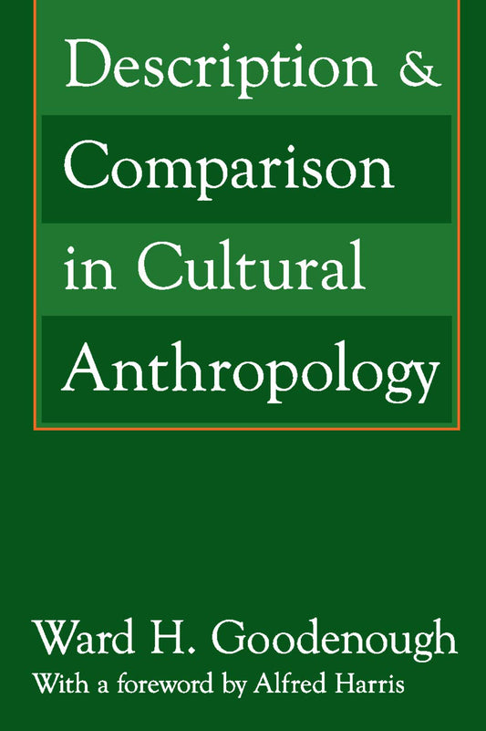 Description and Comparison in Cultural Anthropology - 2919