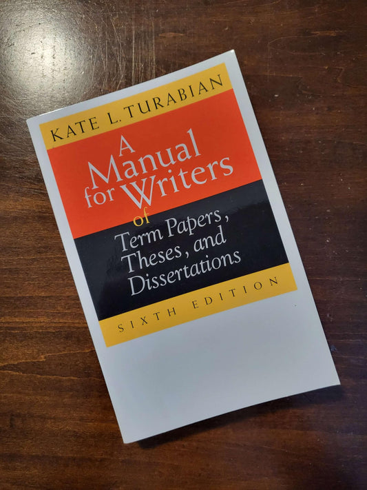 A Manual for Writers of Term Papers, Theses, and Dissertations, 6th Edition (Chicago Guides to Writing, Editing, and Publishing) - 615