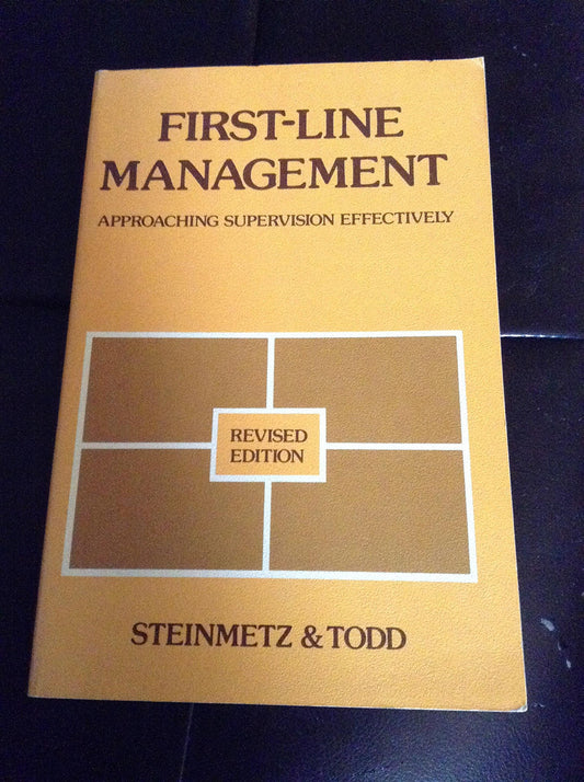 First-line management: Approaching supervision effectively - 3150