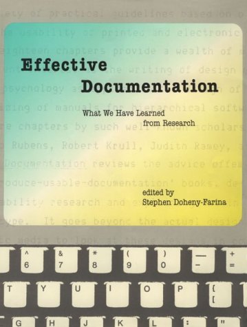 Effective Documentation: What We Have Learned from Research (Information Systems)