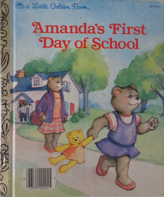 Amanda's First Day of School (Little Golden Book)