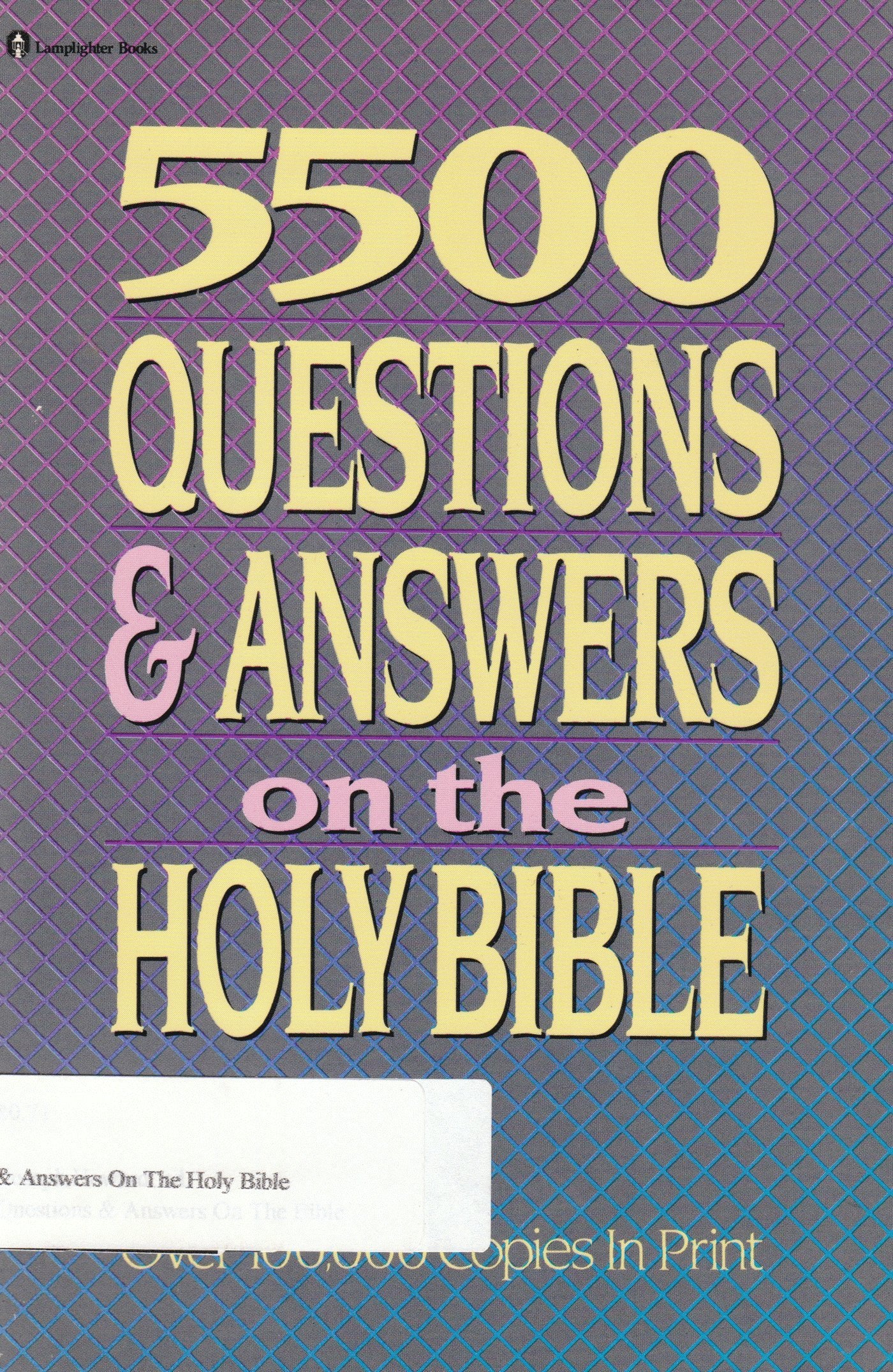 5500 Questions and Answers on the Holy Bible - 8734