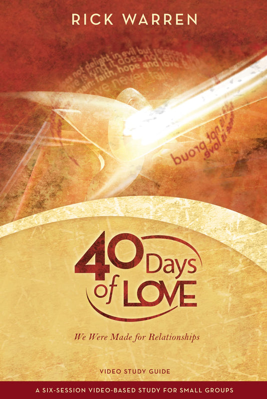 40 Days of Love Bible Study Guide: We Were Made for Relationships - 7664