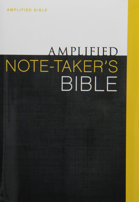 Amplified Note-Taker's Bible, Hardcover - 3295