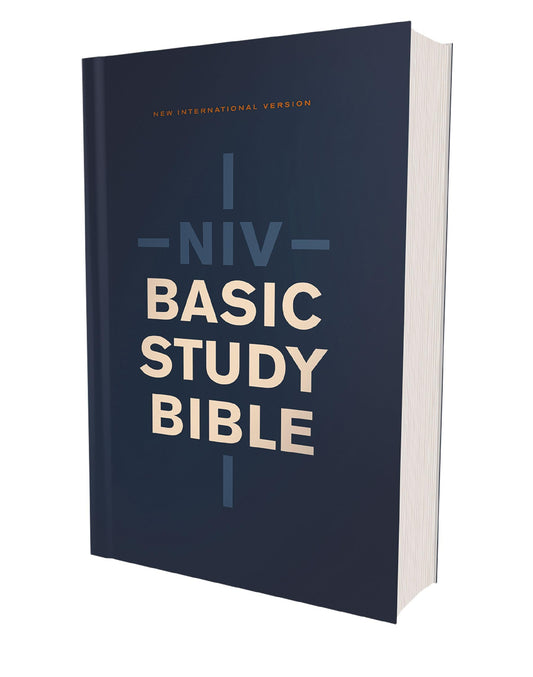 NIV, Basic Study Bible, Economy Edition, Paperback, Blue, Red Letter - 4334