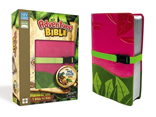 NIV, Adventure Bible, Leathersoft, Pink/Green, Full Color - 4583
