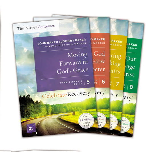 Celebrate Recovery: The Journey Continues Participant's Guide Set Volumes 5-8: A Recovery Program Based on Eight Principles from the Beatitudes - 1374