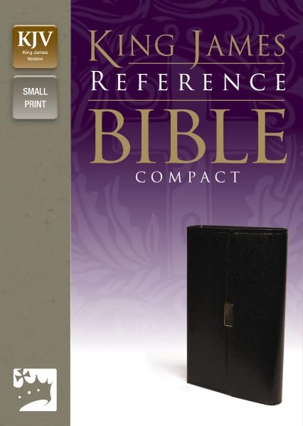 KJV, Reference Bible, Compact, Bonded Leather, Black, Red Letter Edition - 7317