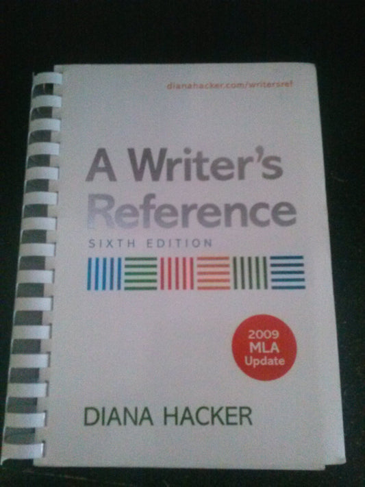 A Writer's Reference with 2009 MLA Update - 4377