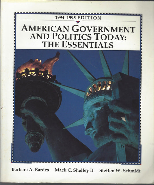 American Government and Politics Today: The Essentials : 1994-1995 - 6262