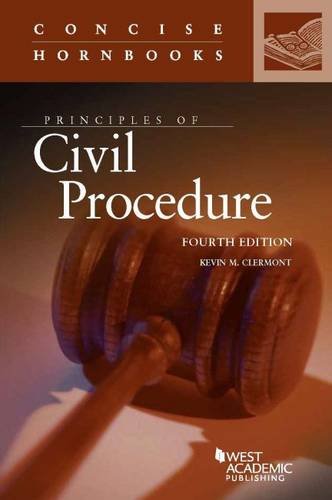 Principles of Civil Procedure (Concise Hornbook Series)
