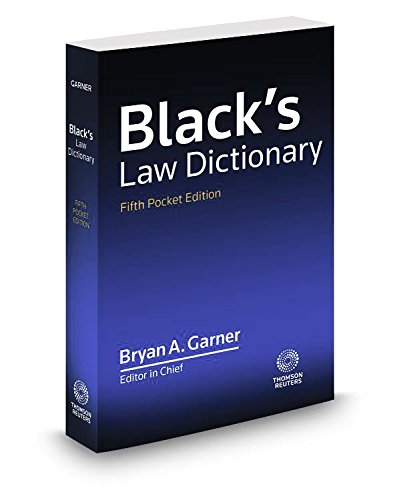 Black’s Law Dictionary, Pocket, 5th Edition