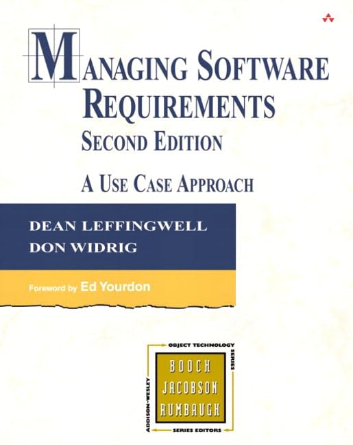 Managing Software Requirements (paperback): A Use Case Approach (The Addison-wesley Object Technology Series) - 2639