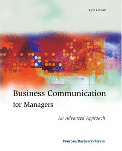 Business Communication for Managers: An Advanced Approach - 5719