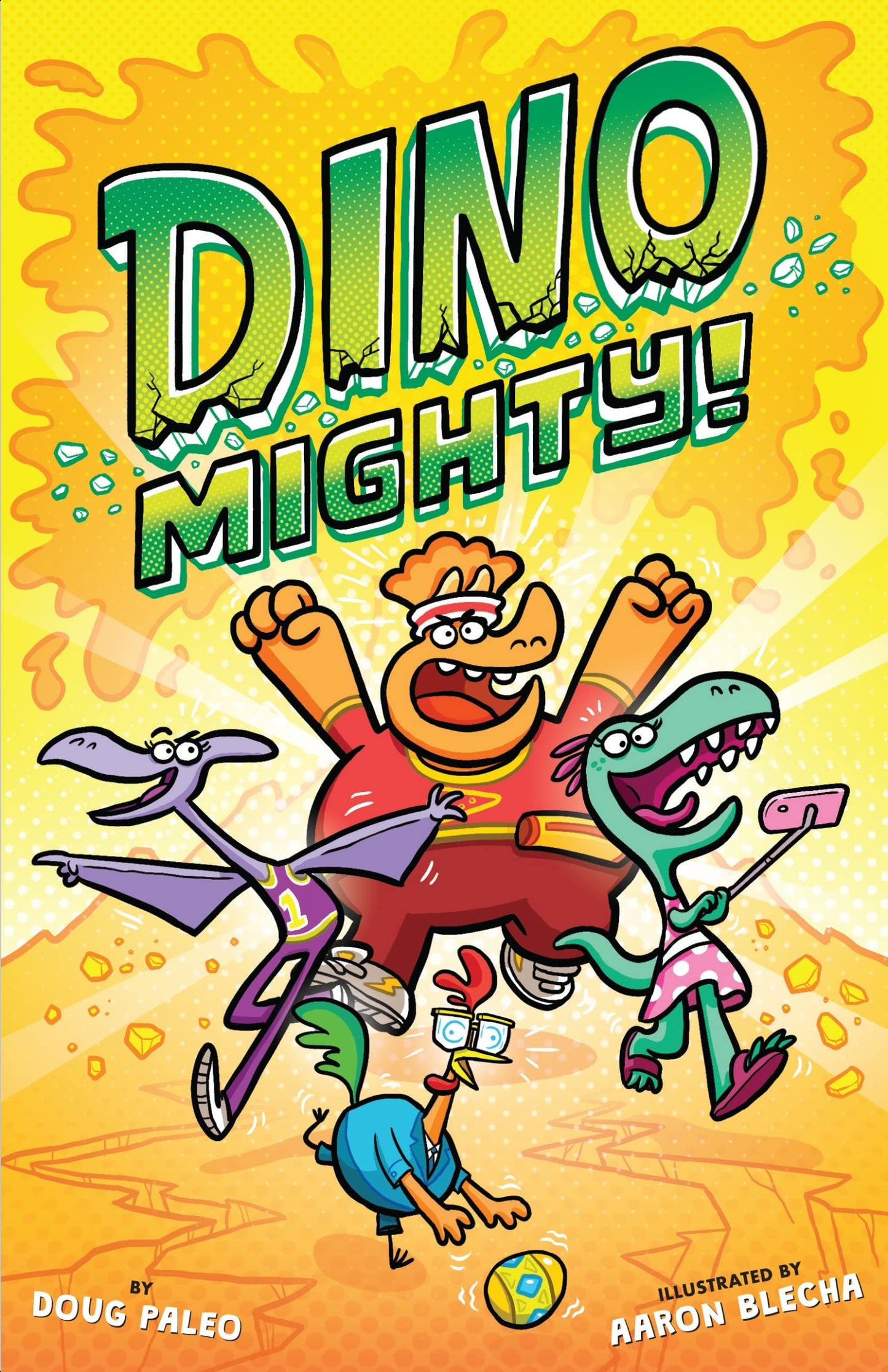 Dinomighty!: Dinosaur Graphic Novel: Full-color graphic novel fun: Teri-Dactyl and her dino heroes race to save Dinotown's Golden Egglettes from evil―for Dog Man and Bad Guys fans.