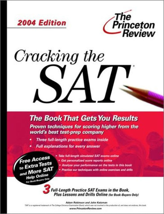 Cracking the SAT, 2004 Edition (College Test Prep)