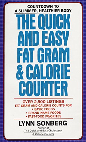 The Quick and Easy Fat Gram & Calorie Counter - 3544