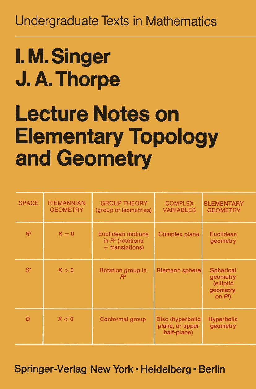 Lecture Notes on Elementary Topology and Geometry (Undergraduate Texts in Mathematics)