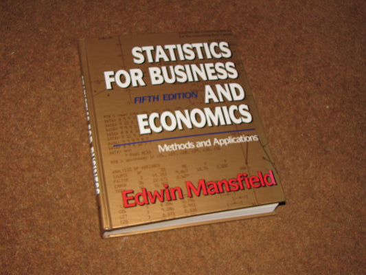 Statistics for Business and Economics: Methods and Applications - 7652