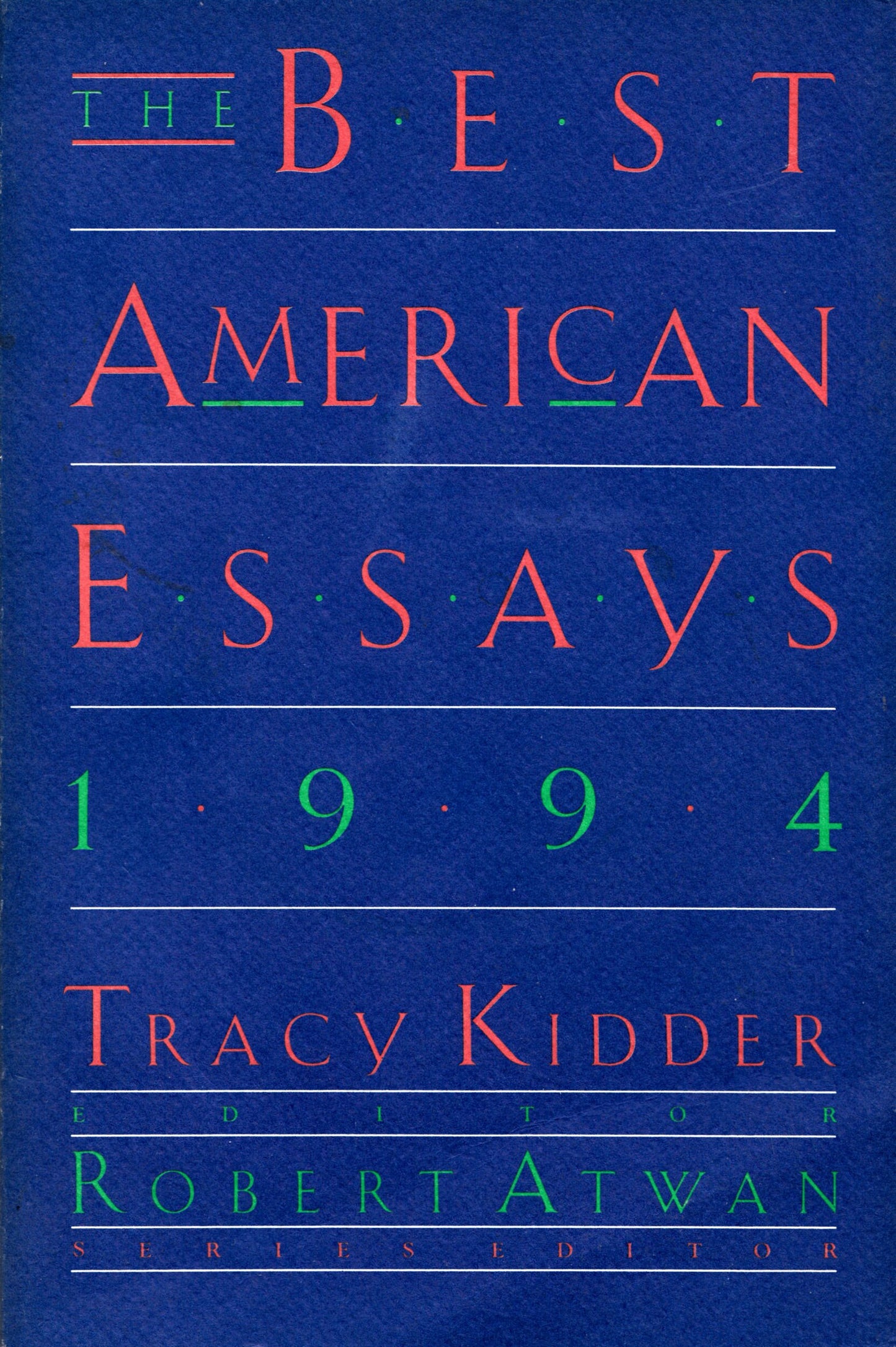 The Best American Essays 1994 - 887