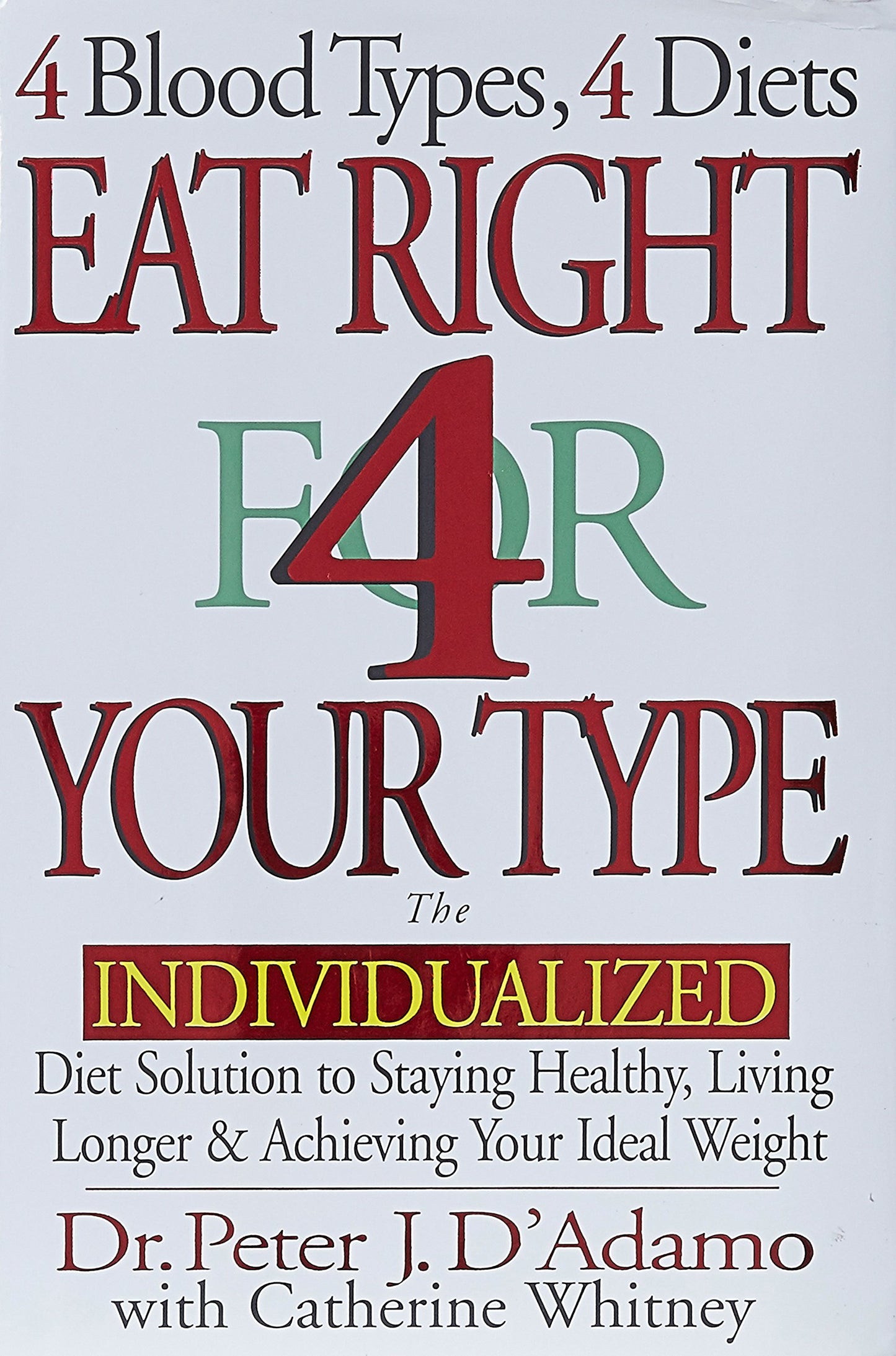 EAT RIGHT 4 YOUR TYPE: THE INDIV - 4277