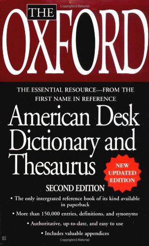 The Oxford American Desk Dictionary and Thesaurus