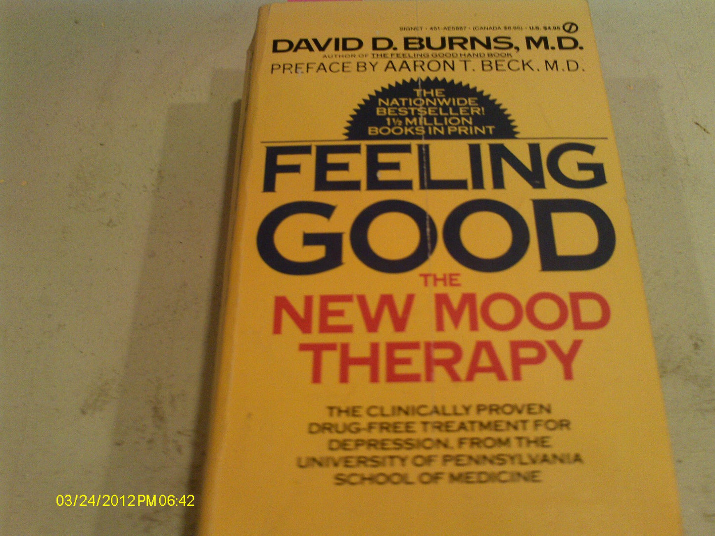 Feeling Good: The New Mood Therapy