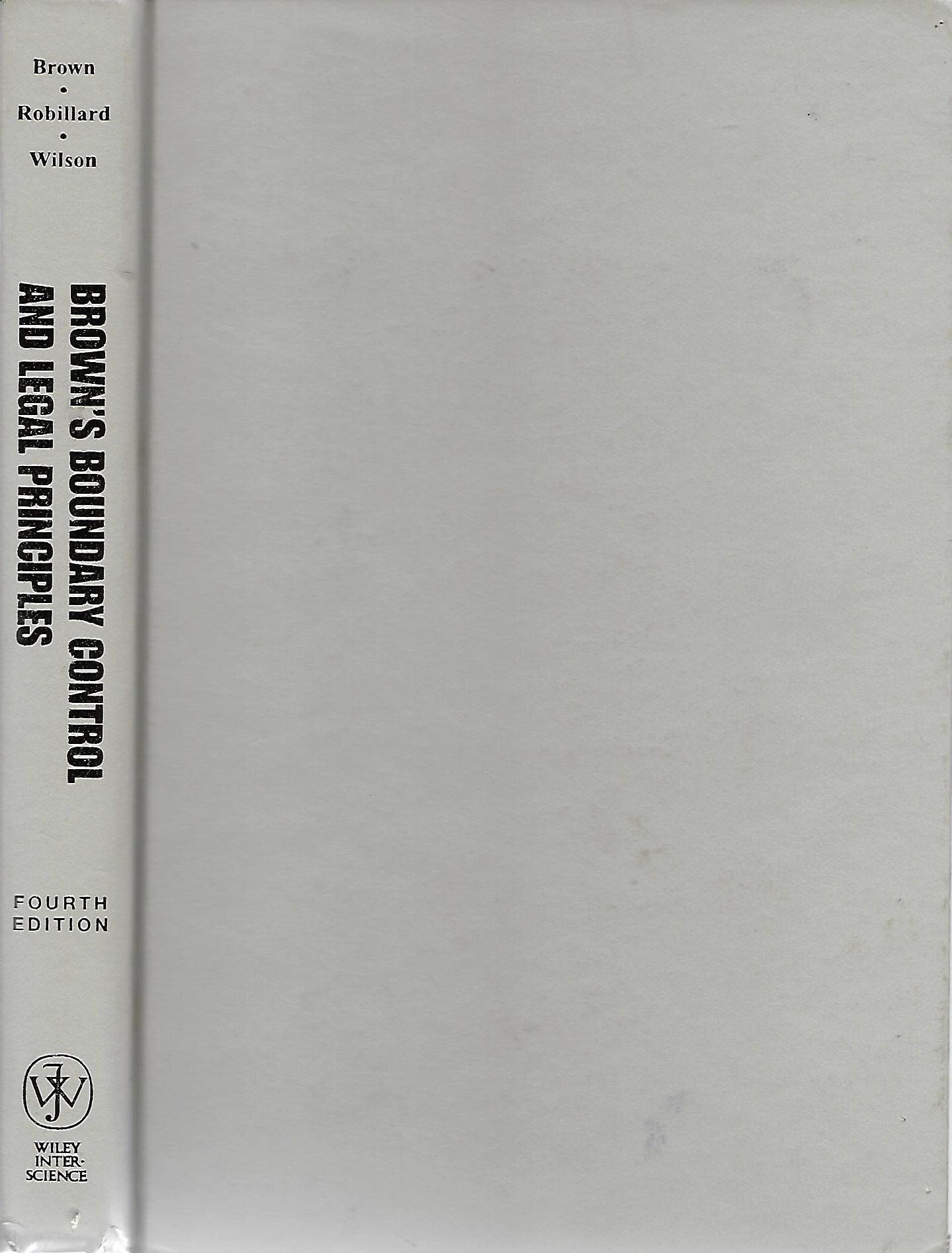 Brown's Boundary Control and Legal Principles - 4141