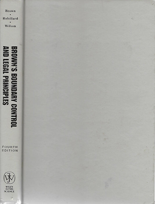 Brown's Boundary Control and Legal Principles - 4141