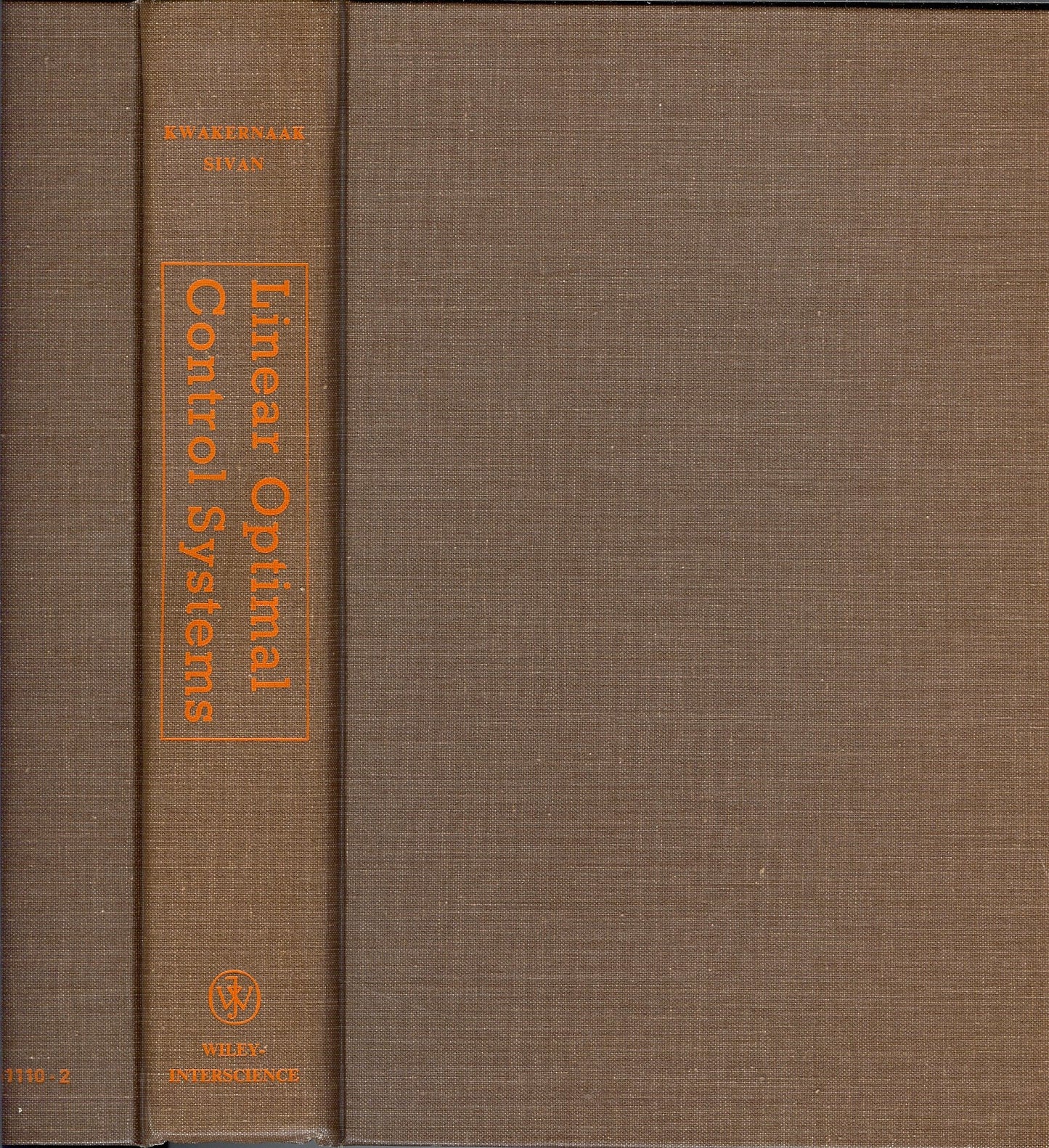 Linear Optimal Control Systems