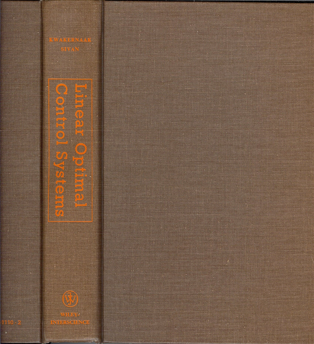 Linear Optimal Control Systems