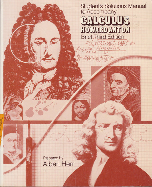 Calculus with Analytic Geometry, Student Solutions Manual - 6376
